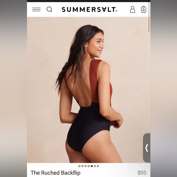 Summersalt The Ruched Backflip One Piece, New with Tags, Size 12 - Picture 2 of 8